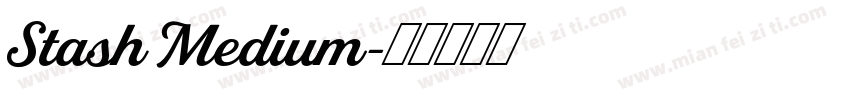 Stash Medium字体转换
